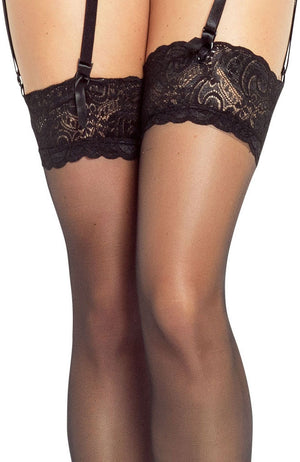 Lace Top Hold-Ups – Pretty Stockings
